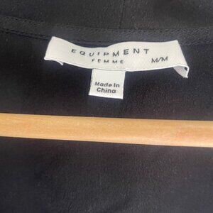 Equipment Silk Wraparound dress